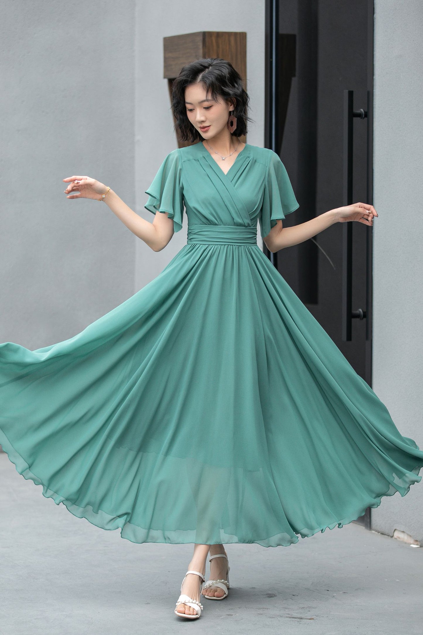 Boho Summer swing chiffon dress 5859