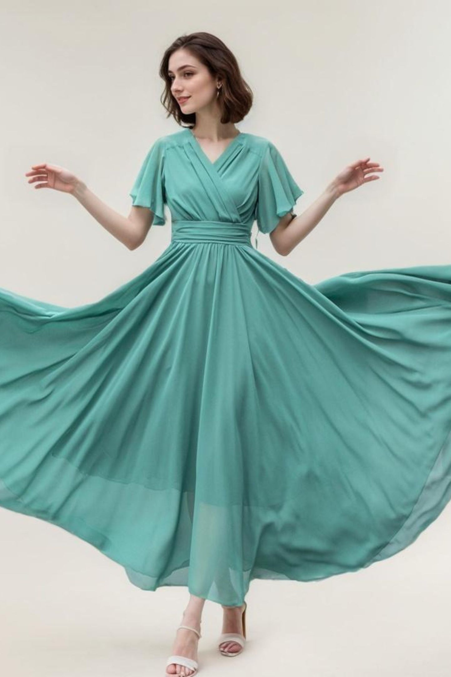 Boho Summer swing chiffon dress 5859