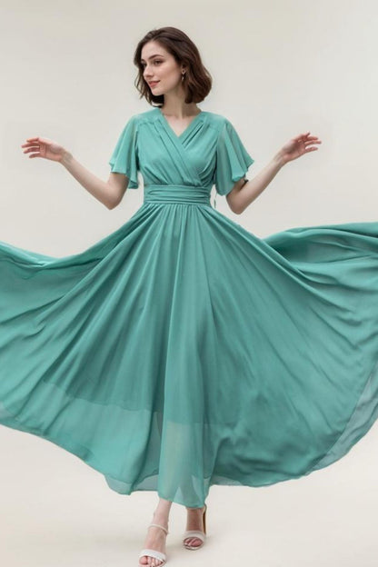 Boho Summer swing chiffon dress 5859