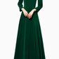 Maxi prom velvet party dress  4799