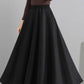 Long winter wool skirt women 4747