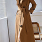 Spring maxi long trench coat women 4600