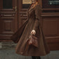 Brown Princess Wool Coat for Women 4726