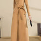 Asymmetrical winter long wool coat 4589