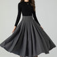 Wool skirt, Long Wool skirt, Wool midi skirt 4552