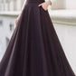 Maxi winter long wool skirt women 4746