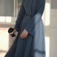 Fit and flare winter coat for women  4573