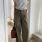 Women's summer loose fitting wide leg pants 4378