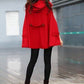 Warm winter wool cape coat women 5219