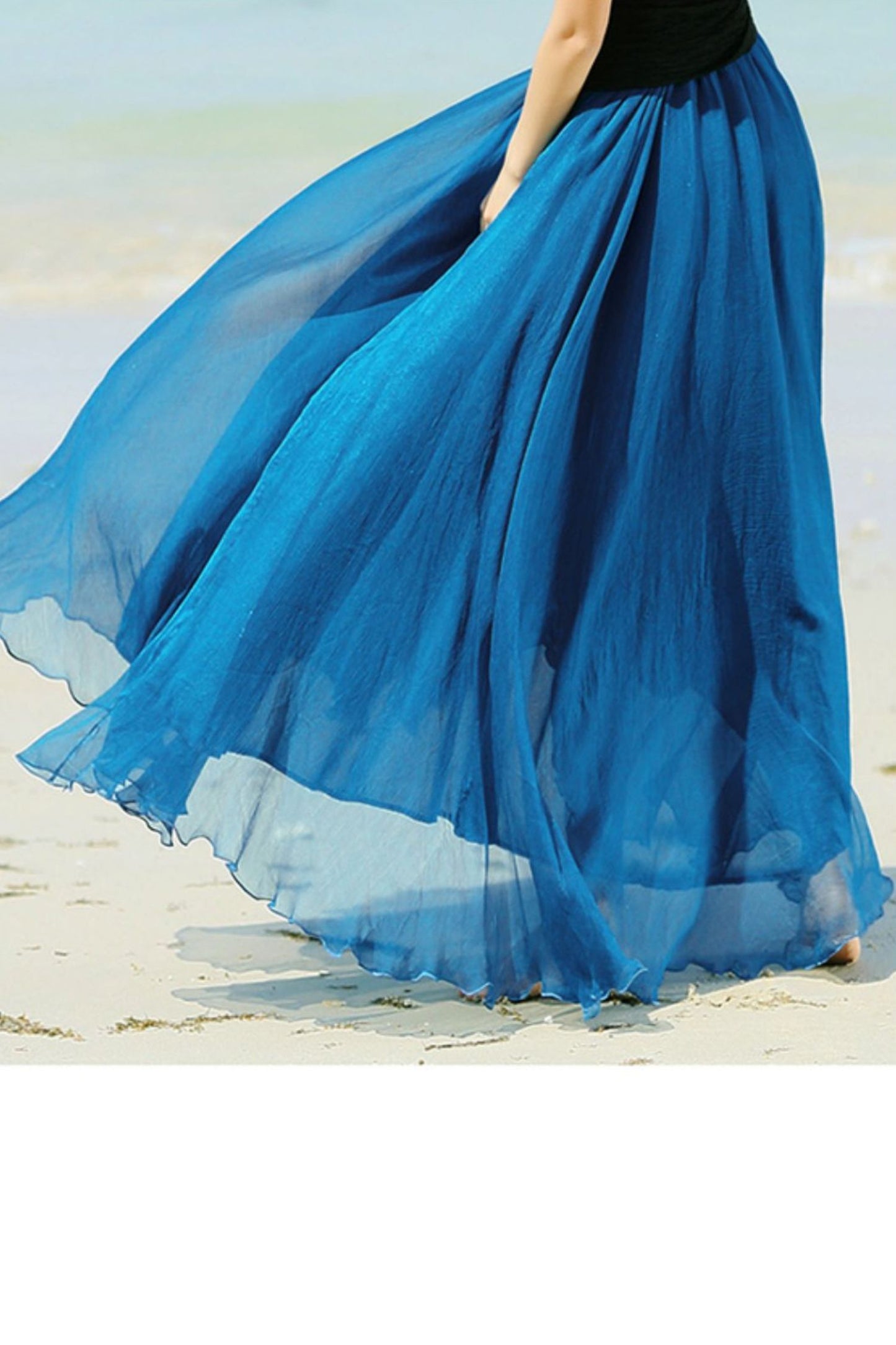 Maxi summer swing beach chiffon skirt TT0033