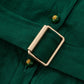 Spring green midi shirt dress with tie belt waist 4909