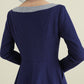 Women Long A-Line Wool Dress 3892,Size 170-US2 #CK2202438