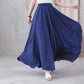Women's flowy Bohemian Swing Maxi Skirt 3297