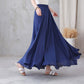 Women's flowy Bohemian Swing Maxi Skirt 3297