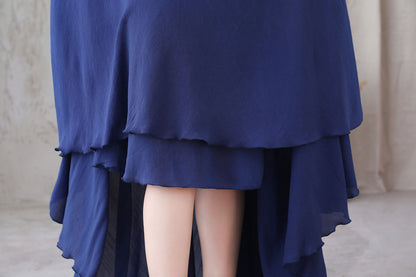 Women's flowy Bohemian Swing Maxi Skirt 3297
