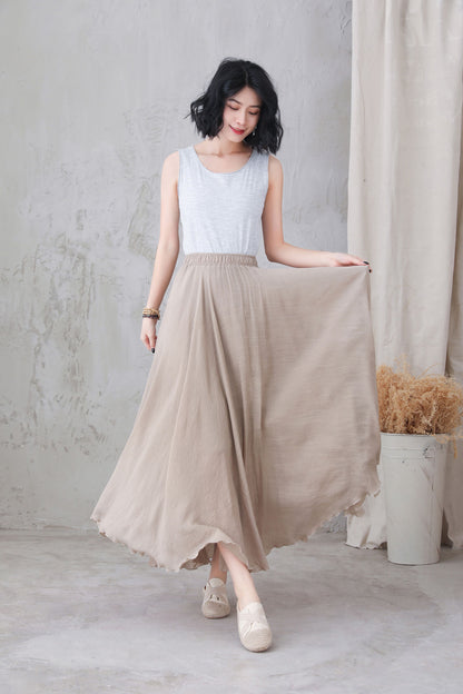 Women's flowy Swing Maxi Skirt 3301