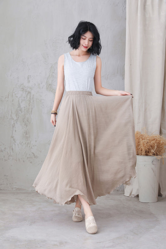 Women's flowy Swing Maxi Skirt 3301