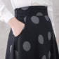 Womens Long Polka Dot skirt 3324, Size 165-US2 #CK2200277