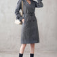 Tweed Herringbone Tailored Fit wool jacket 3104,Size S #CK2101007