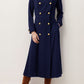 Double breasted military winter wool coat 5180