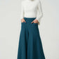 Winter pleated wide leg wool pant 5232