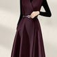 Midi sleeveless winter wool dress women 5278