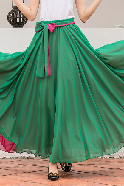 Swing womens summer maxi chiffon skirt 2752