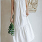 Prom summer a line white halter dress L0604