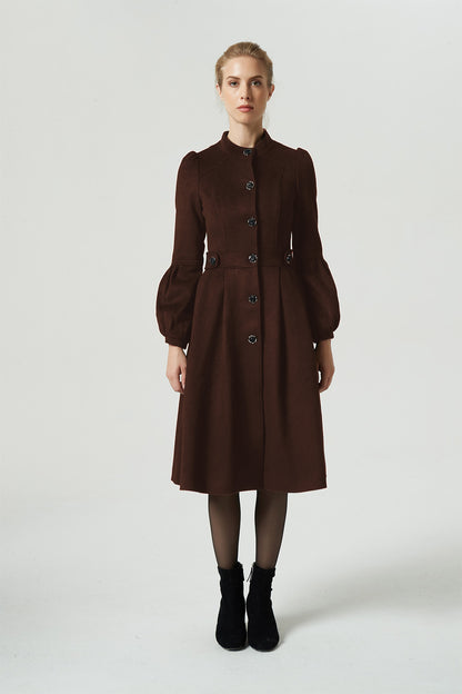 womens fit and flare dress coat 6312