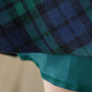 Vintage Inspired Long Wool Plaid Skirt 5258