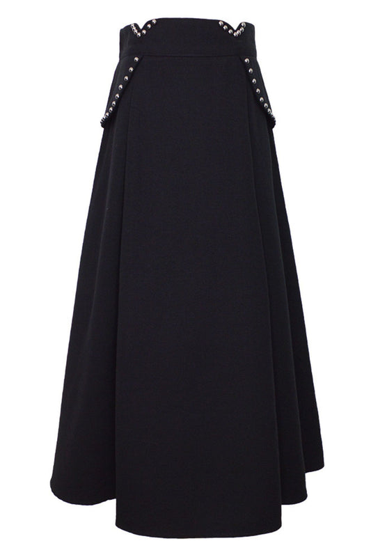 A line midi winter wool skirt TT0181