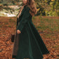 Vintage inspired Long wool coat women 3160