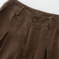 Womens elegant wide leg long linen pants 4918