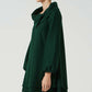 green wool tunic dress, loose fitting dress 2065