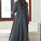 Dark Grey A-Line Wool Coat 4027