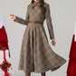 Vintage Inspired Plaid Wool Dress 5265