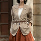 Womens Classic Linen Jacket with pockets 5690