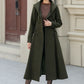 Hooded winter warm wool coat women 5461