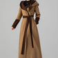 Long Wool Trench Coat with Hood 4505