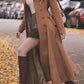 Winter Long Camel Wool Coat 3816