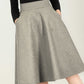 Short A Line  Winter Wool skirt 5233