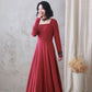 Womens spring Long Maxi Linen dress 3328