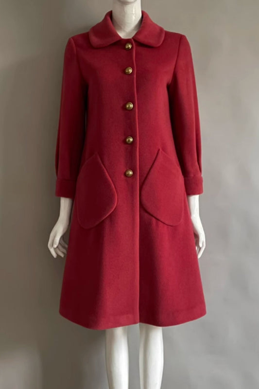 vintage inspired a line winter wool coat 5288