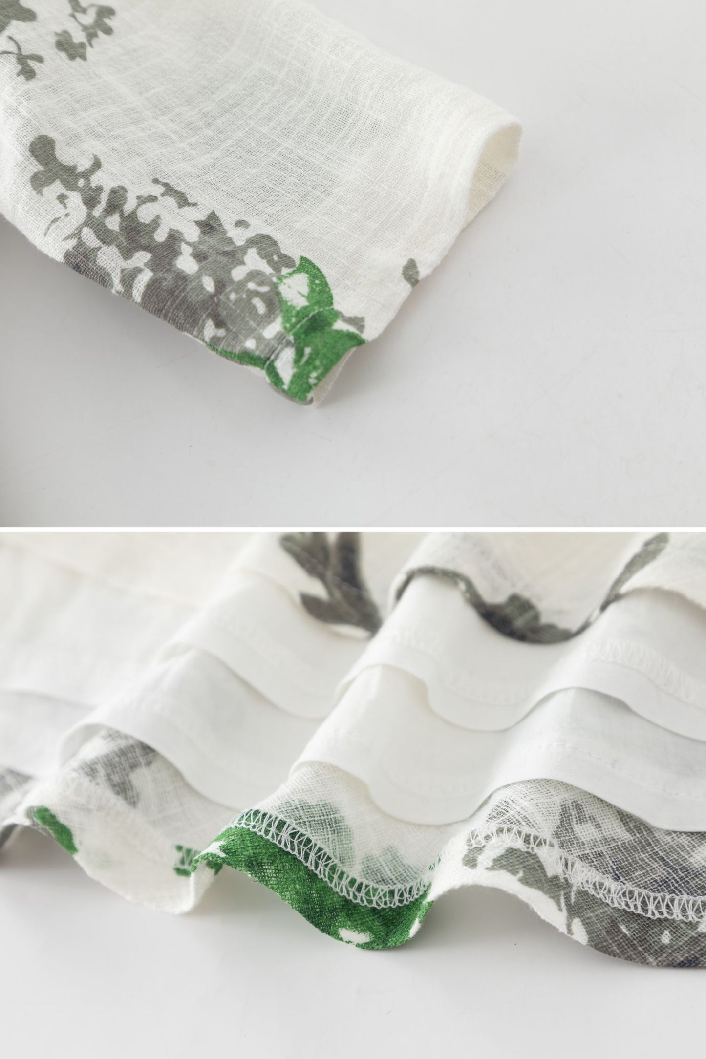 Floral Linen Swing Midi dress 6077