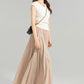 Flowy Long Boho Maxi Linen Skirt 4959