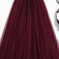 Fit and flare prom long skirt women 5581