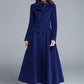 Blue Double Breasted Wool Coat 1685