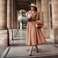 50s Vintage inspired Wool Princess coat 2544#