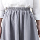 Elastic waist a line midi skirt women 2580