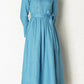 Asymmetrical spring linen dress women 4819